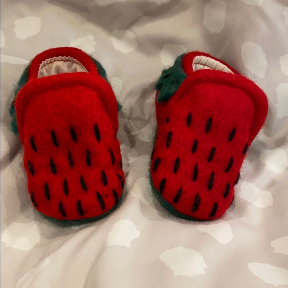 Anthro baby booties